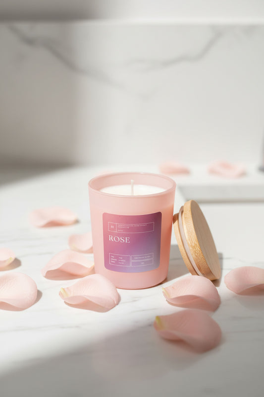 Rose & Coconut Candle
