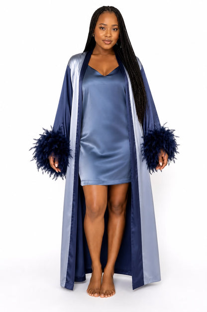 Luxury Silk Robe: Cloud Collection Robe
