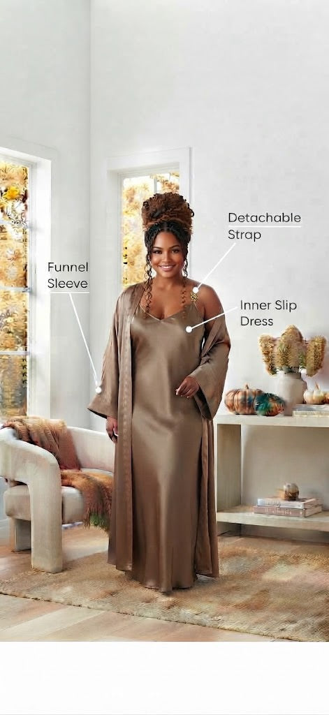 The Autumn Edit | Mocha Silk Robe
