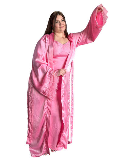 Strength Collection Luxxe Robe with Lace for Women | Intentional Soft Mom